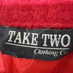 NWOT VTG TakeTwo Classic Ugly Christmas Sweater wool Jacket snowman Patchwork XL Red Photo 2