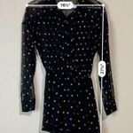 The Fifth Label Women’s Long Sleeve Button Front Romper Black White XXS NWOT Photo 5