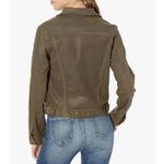 AG Adriano Goldschmied New Robyn Coated Jacket Lacquered Dark Bayou Small $235 Photo 2