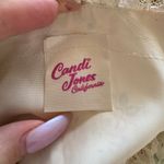 Vintage 70s Candi Jones Ditsy Floral Sun Maxi Dress Sz XXS Strappy Ties Yellow‎ Yellow Photo 8