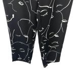 Princess Polly Zavia Pants Sz 6 Black White Faces Cropped Straight High Waist Photo 5