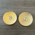 Vintage Cloisonné Enamel Floral Earrings Red Photo 1