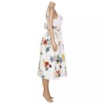 Sachin + Babi for BHLDN Blaine Taffeta Square-Neck Midi Dress, Ivory Combo, SM Photo 8