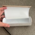 Jimmy Choo  Large Cream Sunglasses Case Trim Photo 1