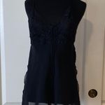 Frederick's of Hollywood VTG  BLACK SHEER LINGERIE CHEMISE SLIP DRESS Photo 0