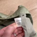 Roller Rabbit NWT  Sage Green Satin Textured Drawstring Pull On Pants Size L Photo 4