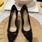 mix no. 6  Dahlen Black Suede and Mesh Pumps Sz 7 1/2 Photo 1