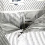 Dockers Womens Shorts 4 Ideal Fit Mid Rise Metro Bermuda Stripes New Photo 9