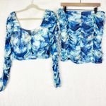 Good Time USA Ruched Mesh Crop Top & Skirt 2pc Set Size 2X 18/20 NWT Stretch Photo 3