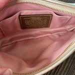 Coach Gold Leather Perforated Wristlet Photo 6