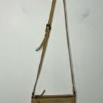 Anthropologie Vilenca Holland cream woven leather crossbody purse 9.5” x 7.5” Tan Photo 1