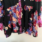 Free People  Button Tunic Dress "Brunch a Bunch" Mixed Media Floral Photo 6