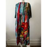 Women’s Watercolor Abstract Floral Lilypad Flower Floral Pull On Tunic Dress 2xl Size XXL Photo 7