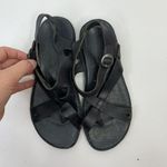 Keen  Size 6 Sandals Drum Alman Black Leather Ankle Strap Toe Post Shoes Woman’s Photo 7