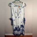 Farm Rio  Side Tie Maxi Cover Up Dress‎ Sz M Photo 2