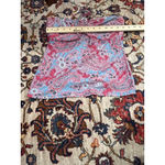 Ralph Lauren  Paisley Tankini Top Blue Red Lace-Up Strapless Swim Size M Photo 4