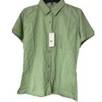 River's End Women's Size M Wrinkle Resistant Button Up Pastel Green Casual NWT Size M Photo 0