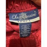 Oleg Cassini Y2K Red Beaded Track Pants Windbreaker Ankle Zip Lined Size L Photo 4