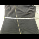 Superfoxx  bodycon black mini dress front asymmetric zipper Stretchy Sz S Photo 6