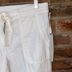 Kenar NWT  Ivory Cropped Belted Casual Capri Pants Women's Size 6 Photo 2