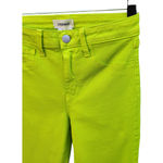L'Agence NWT Womens Size 25 Margot High-Rise Ankle Skinny Neon Green Jeans Photo 2