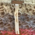 Free People Vintage Retro 70s Open Knit Pastel Rainbow Cardigan Size Small Photo 3