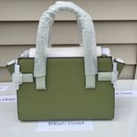 Michael Kors MK Carmen Medium Flap Satchel -Lt Sage Multi Photo 3