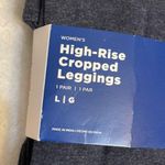 Old Navy leggings High-Rise Crop Jersey Ankle Dark Heather Gray Women NEW Sz L Photo 1