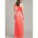 Sachin + Babi Chelsea One Shoulder Bow Gown, Coral, 0 (US) Photo 4