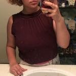 Loft Maroon business basics tank Photo 0