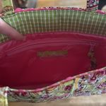 Vera Bradley  Yellow and Pink Paisley Quilted Mini Bag Photo 3