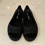 Melissa  JASON WU CAMILLA WOVEN BLACK JELLY OPEN TOE FLATS SHOES summer size 7 Photo 5