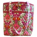 Vera Bradley Pink and Green Floral Tote Bag Photo 0