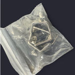 Silver Geometric Clutch + Matching Earrings + Shoulder Chain Photo 5