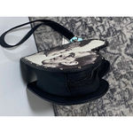 NEW Frankenstein and Bride Heart Shaped Wristlet Purse Black Photo 2