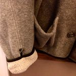 The North Face Vintage Button Front Cuffed Sweater Jacket Grey Medium Photo 3