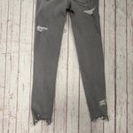 American Eagle Jegging Distressed Light Gray Womens Jeans Sz 6 Photo 6