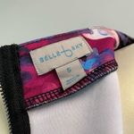 Belle Sky BELLE + SKY Fit Flare Multicolor Sleeveless Mini Blue Pink Zip Back Casual Dress Photo 4