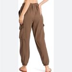 Parisian Brown Cargo Joggers Snap Pockets Size 10 Photo 2