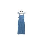 Madewell Denim Apron Midi Dress in Worn Indigo Wash Photo 4