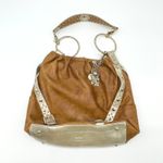 Kathy Van Zeeland VTG Shoulder Bag Y2K Glam Rock Retro Statement Hobo Studded Photo 2