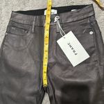 frame denim Frame Le Crop Mini Boot Jeans 26 Flare Metallic Coated Preppy Chic Mahogany Photo 11