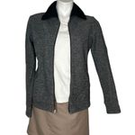 IBEX Merino Wool Jacket Sweater Heather Grey Full Zip Womens Size Medium USA Gray Photo 2
