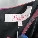 Parker Top Small Multicolor Silk Blend Peplum New Photo 6