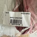 Area Stars Waffle Cargo Jogger Pants Size Small Mauve Photo 8