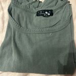 Trixxi Green Ribbed Baby Tee Photo 1