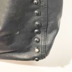 Loeffler Randall  Black Soft Pebbled Leather Studded Hobo Shoulder Bag Photo 4