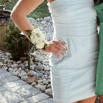 Boho Pink On My Mind Light Blue Strapless Mini Dress Photo 0