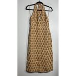 J.Crew Collection Embellished Halter Dress in Tonal Tulip Block Print Size 4 NEW Photo 1