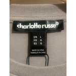 Charlotte Russe  T Shirt Womens Size L Reckless Outlaw Tour Graphic Tee Gray NEW Photo 5